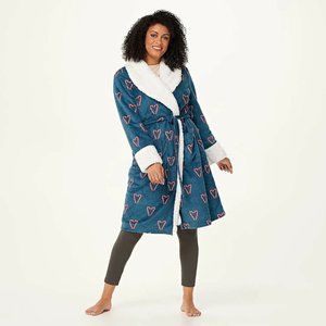 Polar Fleece Christmas Robe Candy Cane